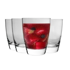 Bormioli Rocco Nadia Double Whisky Glasses - 375ml - Pack of 4 Clear