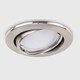 image 4 of ValueLights Downlight Tiltable Fire Rated Brushed Chrome Ceiling Light Fitting Single Pack
