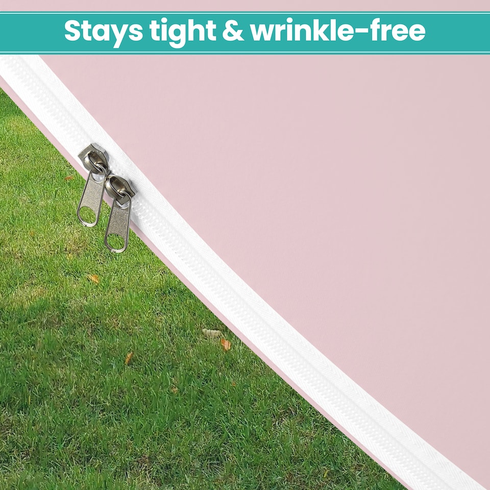 image 1 of 160GSM Baby Pink Round Arch Backdrop Cover - 200cm