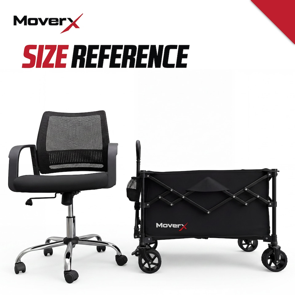 image 1 of MoverX 120L/100kg Compact Folding Camping Trolley / Festival Wagon