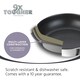 image 2 of Prestige 9 X Tougher: Non-Stick Stainless Steel Saucepans & Lid, Frying Pan, Milk Pan Set - 5 Pieces