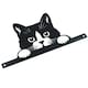 image 3 of Black Metal Peeking Cat Silhouette with Fixing Plate Garden Ornament Gift