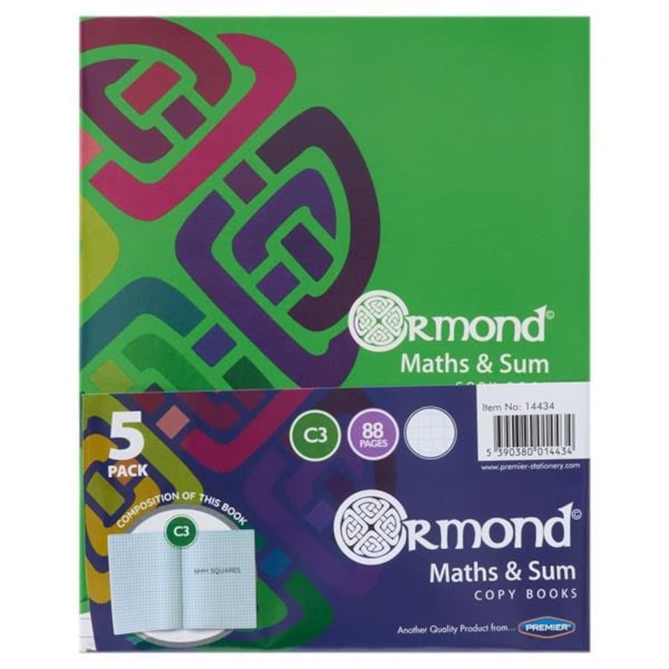 image 1 of Pack of 5 88 Pages C3 Sum Copies by Ormond