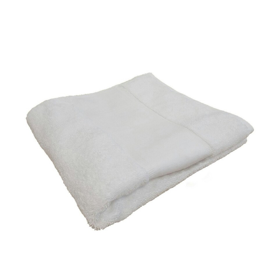 Towel City Printable Border Organic Hand Towel - White - One Size (UTRW9703)