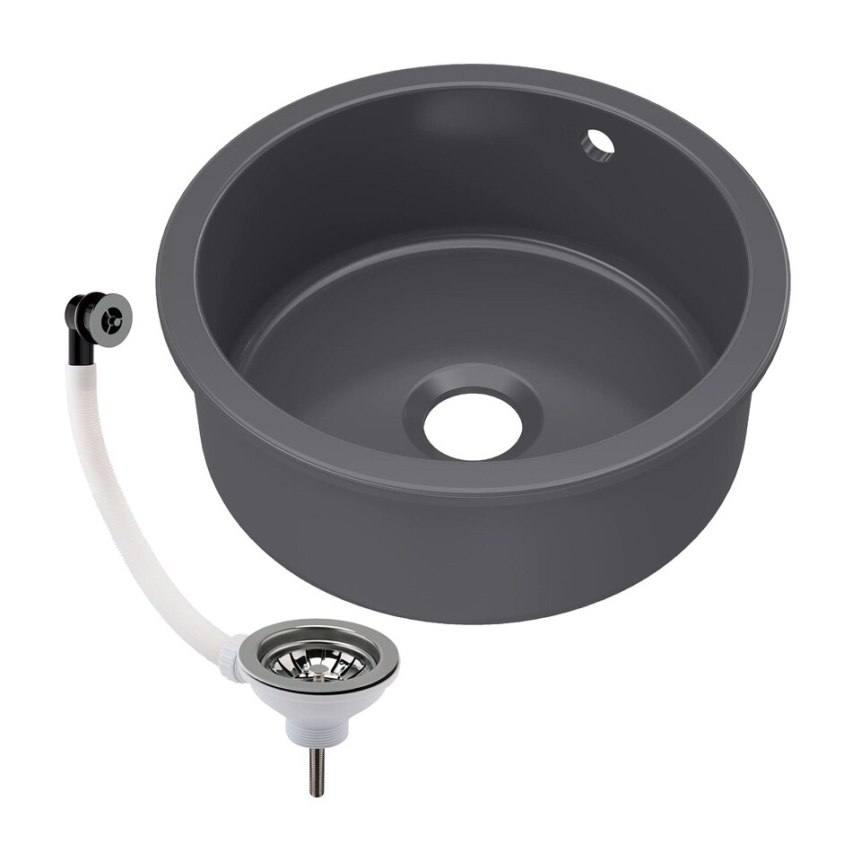 image 1 of Balterley Single Bowl Kitchen Sink Fireclay with Overflow - Set D