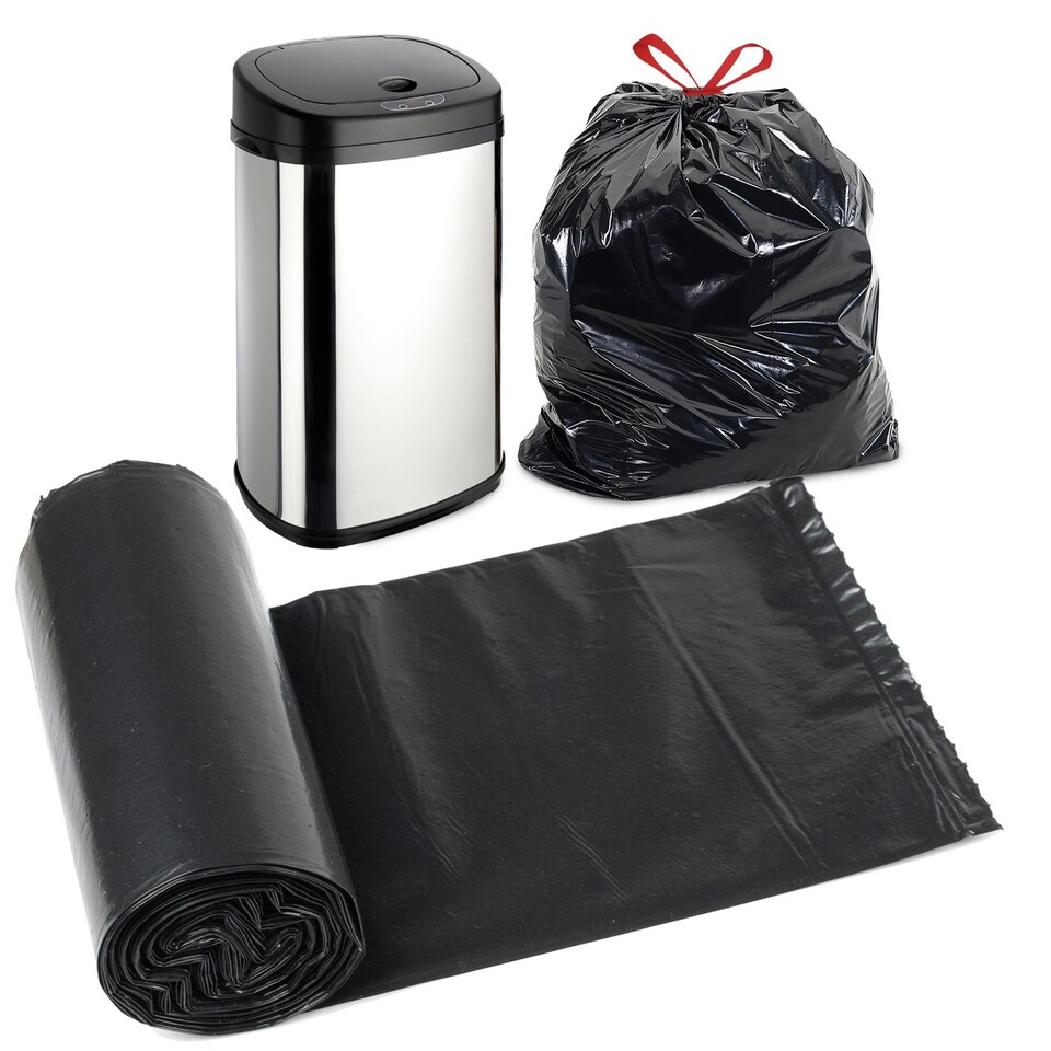 image 1 of GEEZY Bin Liners 30L Black Refuse Bags Garbage Sacks 20 Pack x1