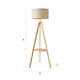 image 7 of ValueLights Morrigan Natural Shade Wood Tripod Floor Lamp Cream