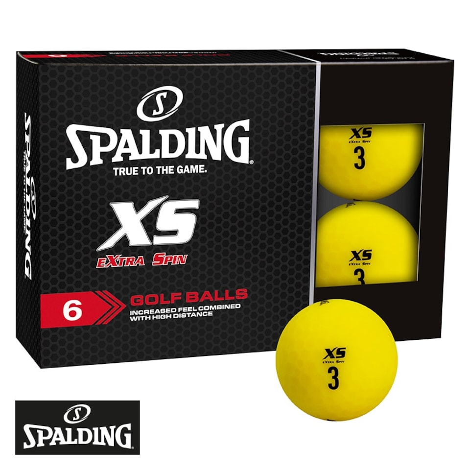 Spalding XS Matt Yellow 6 Ball Pack Yellow