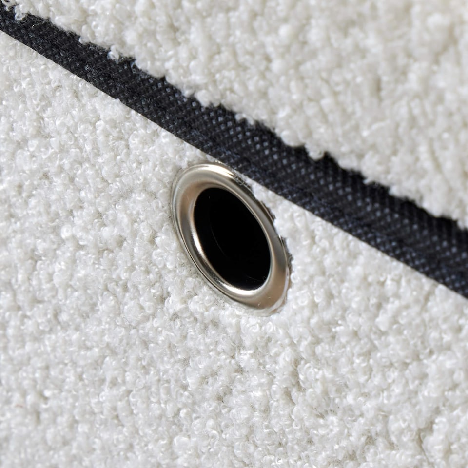 image 1 of Folding Ottoman Storage Bench 6 Drawer Compact Space-Saving Furniture | Cream