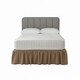 image 1 of Base Valance Polycotton Sheet for Divan Beds Easy Care Bed Base Cover | Brown | Latte | Super King