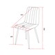 image 9 of Aspen White 80cm Square Dining Table with 4 Upholstered Cord Fabric Diamond Stitch Chairs - Stylish Compact Dining Set | Grey | Grey | 1
