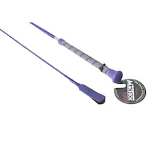 MacTack Dressage Whip With Twisted Rubber Handle - Purple - 39 inches
