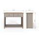 image 6 of Lancaster Console Hall Table