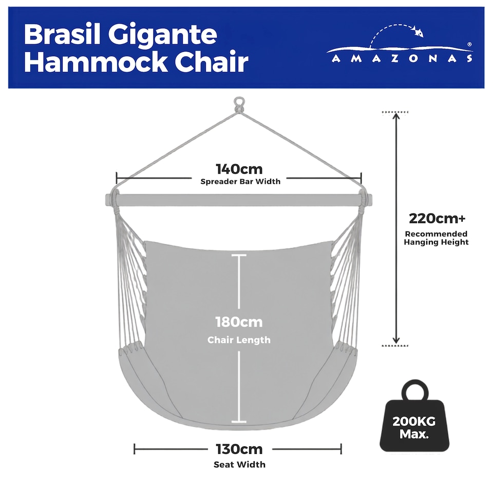 image 1 of Brasil Gigante Lava Hammock Chair | Multi | Lava