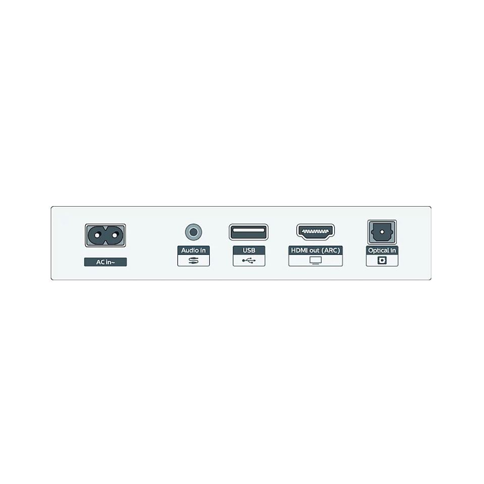 image 1 of Philips TAB5201 Wireless Soundbar  in Black