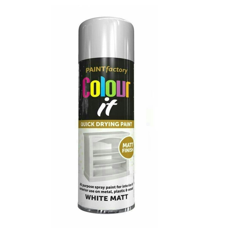 image 1 of Primer Spray Paint Aerosol Auto Car Wood Metal 250ml White