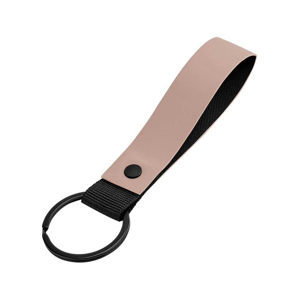 Bagbase Matte PU Keyring - Nude - One Size