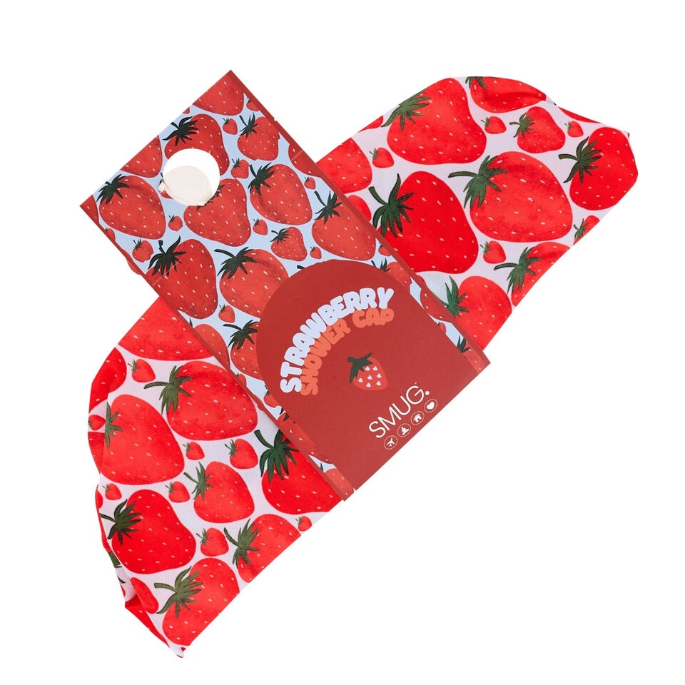 image 1 of SMUG Shower Cap - Strawberry Print
