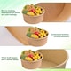 image 3 of ECONX 17oz 500ml Salad Paper Bowls with Lids Disposable Takeaway Bowls Food Container 100pc
