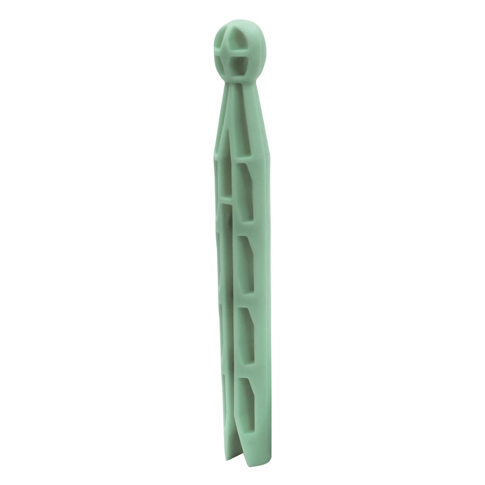 image 1 of JVL Peg Basket with 72 Plastic Dolly Clothes Pegs, Assorted Colours