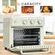 image 3 of HOMCOM 20L Mini Oven with Adjustable Temperature, 60 Min Time 1400W, Cream