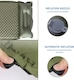 image 3 of Alivio Camping Inflatable Sleeping Pad, Waterproof Inflating Sleeping Mat (Single, Olive Green) | Green | Olive Green