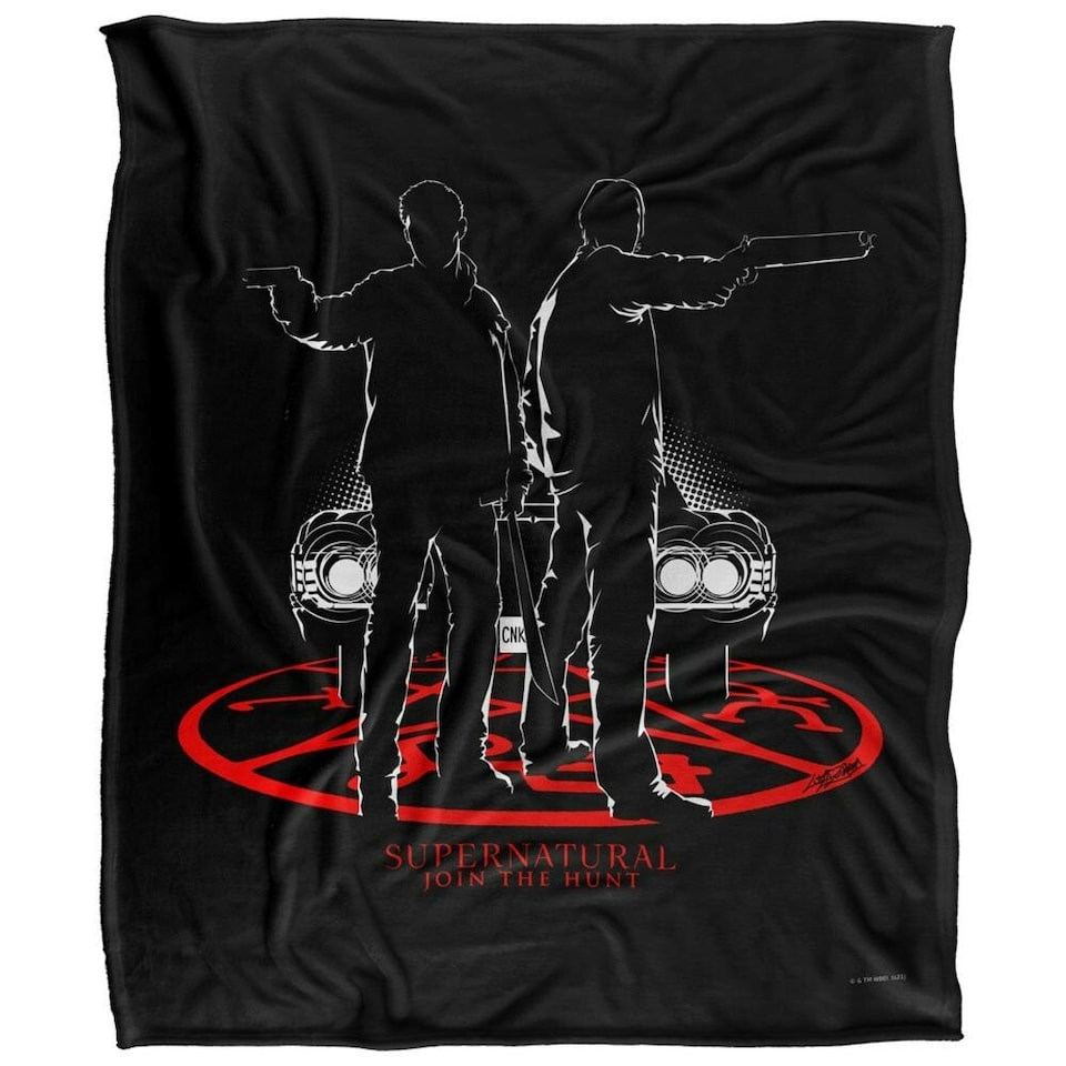 image 1 of Supernatural Silhouette Blanket - Multicoloured - One Size