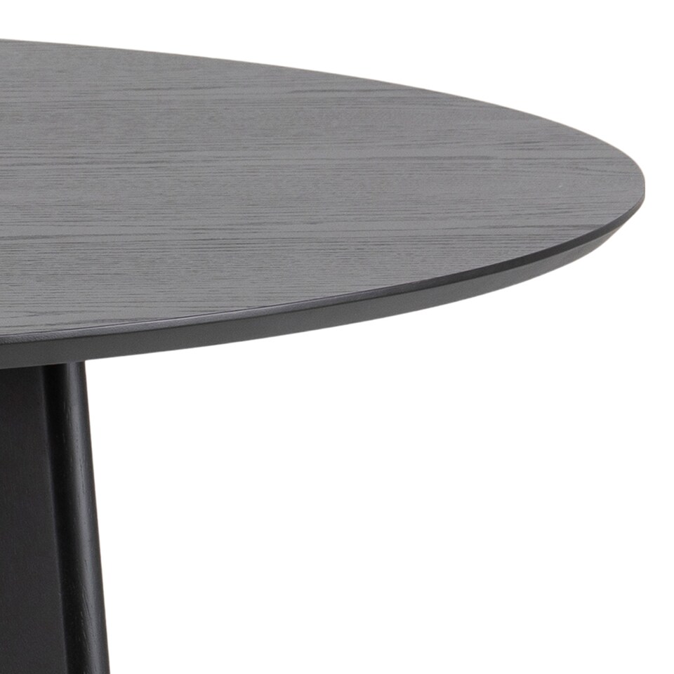image 1 of Roxby Round Dining Table in Black 140x76cm