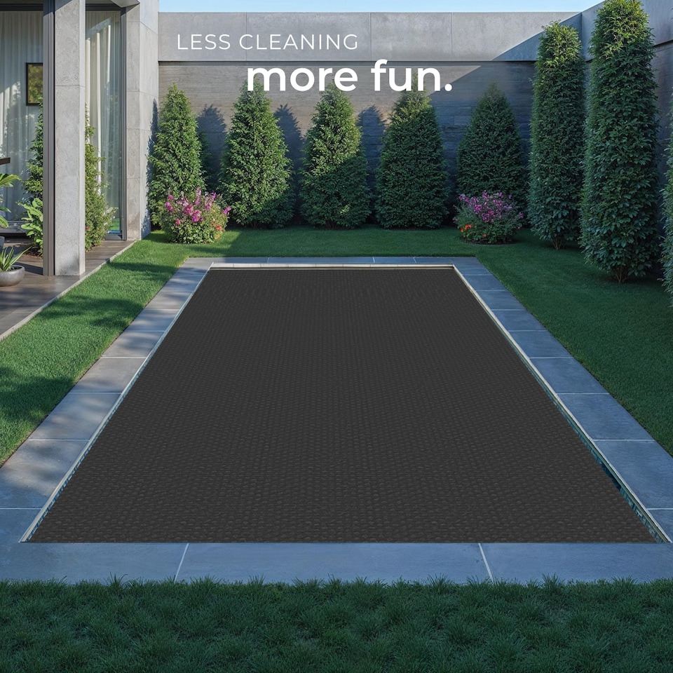 image 1 of Pool Solar Cover to Protect and Warm Rectangular Swimming Pool | Black | black | 1