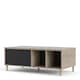 image 3 of Rome Coffee Table with Sliding Top in Jackson Hickory Oak and Matt Black