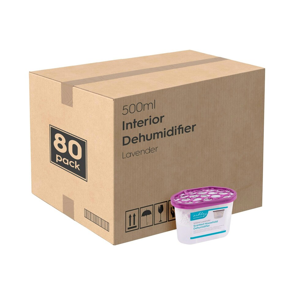 image 1 of Ashley Scented Interior Dehumidifiers - 500ml - Lavender - Pack of 80