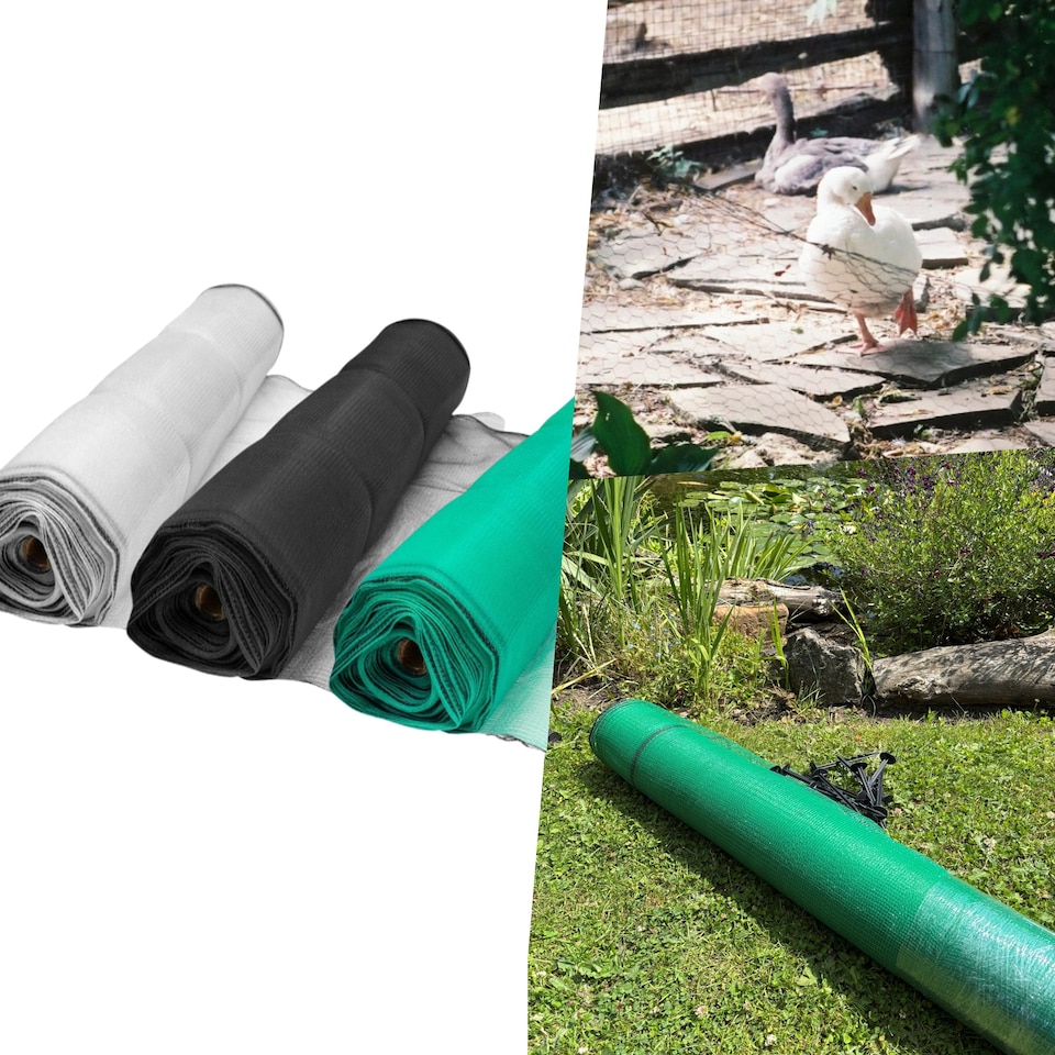 image 1 of Pegdev Protective Pond Netting Green UV Mesh Garden Fish Plant Safety 9m