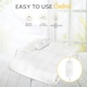 image 2 of MONHOUSE Premium Soft Fleece Electric Blanket - Heated Under Blanket - Detachable Controller & Machine Washable - 3 Heat Settings - Single 65x135cm - White