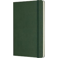 Moleskine Classic L Hard Cover Ruled Notebook - Myrtle Green - One Size