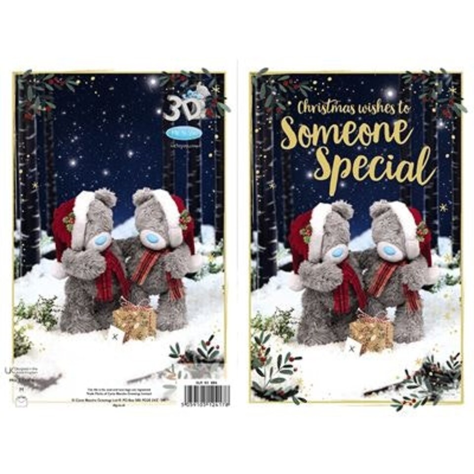 image 1 of 3D Holographic Someone Special Christmas Card