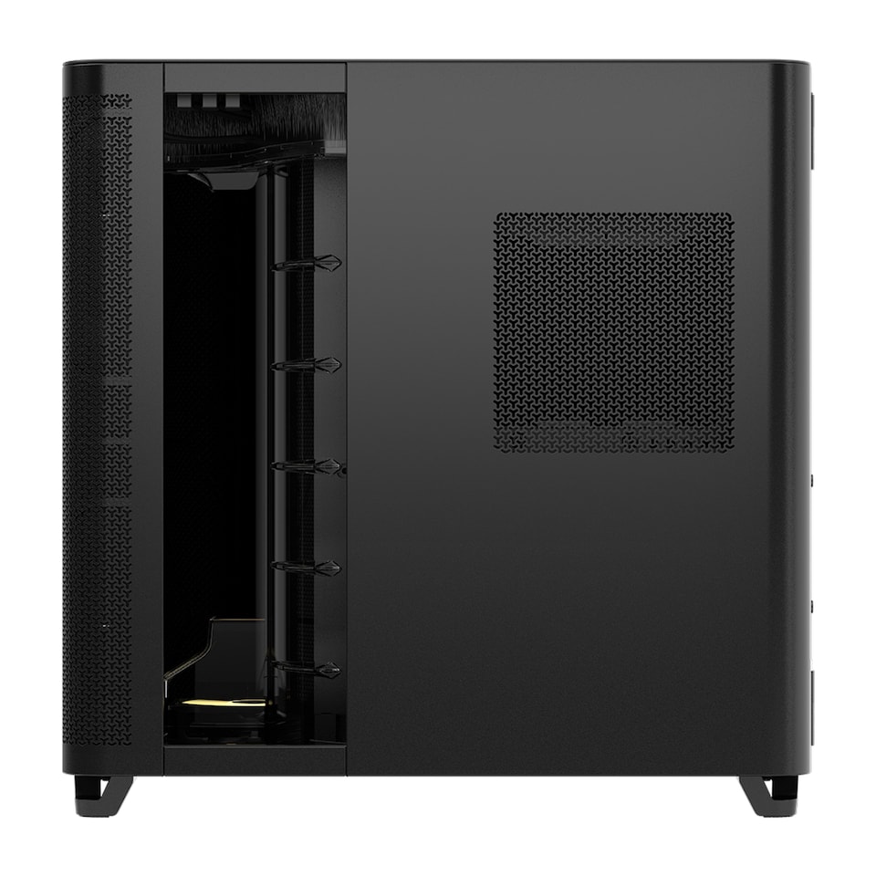 image 1 of Corsair Air 5400 RS-R ARGB Triple Chamber Mid-Tower Gaming PC Case Black - CC-9011318-WW