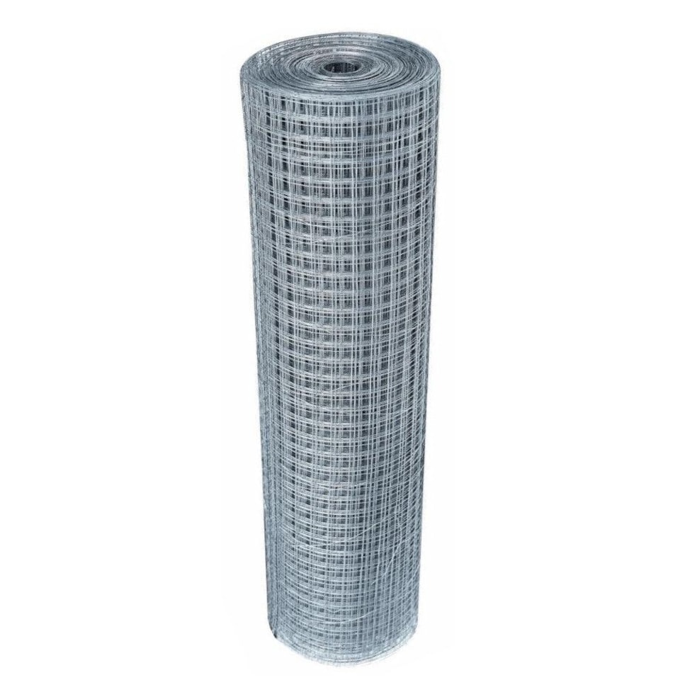 image 1 of True Products Galvanised Welded Wire Mesh Netting Fencing - Square 25mm Mesh - 0.9m x 6m