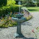image 2 of Primrose Victoriana Solar Bird Bath Water Feature with Lights