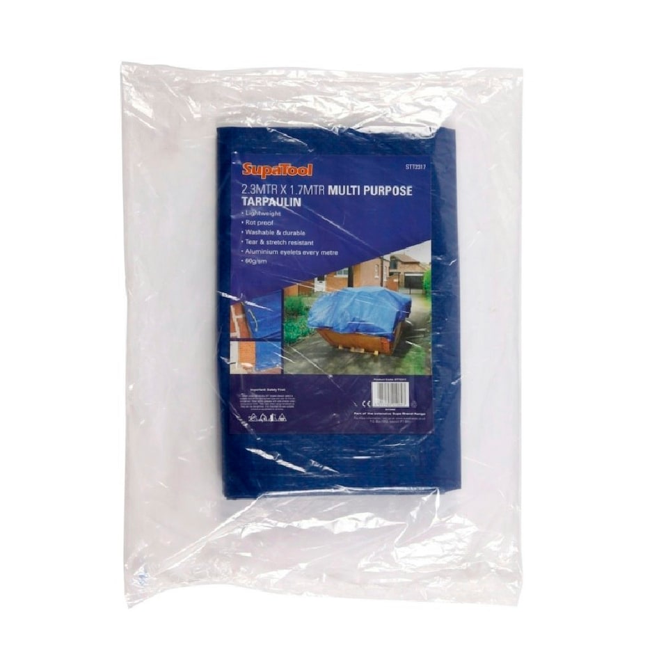 image 1 of SupaTool Tarpaulin - Blue - 2.3 x 1.7m