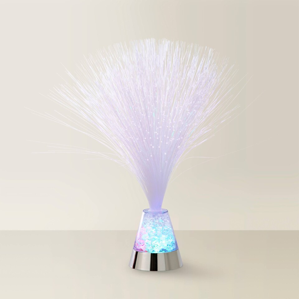 image 1 of ValueLights Fibre optic lamp Fibre optic lamp Clear White Illuminated Decoration and Integrated LED 1W Multicolour Bulb
