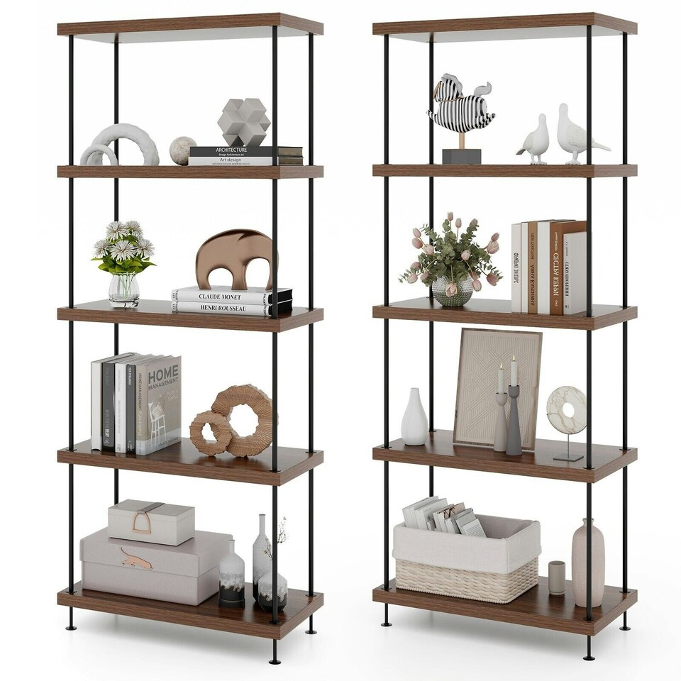 image 1 of COSTWAY 5-Tier Multipurpose Display Rack Shelving Unit