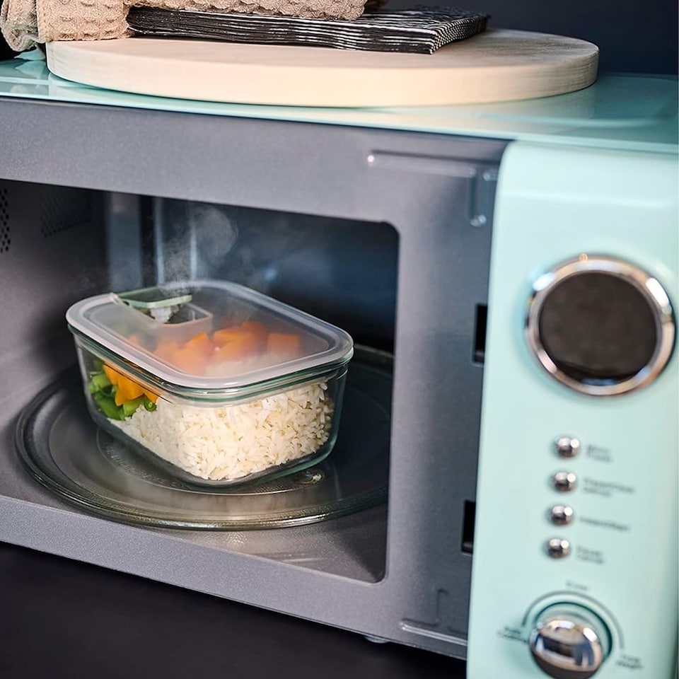 image 1 of Mepal Easyclip Glass Food Storage Box 2250ml - Nordic Sage