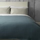 image 1 of Belledorm Crompton Quilted Throw - Cobalt - One Size
