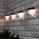 image 2 of Pack of 4 Solar Diamond Fence Lights Warm White