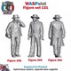 image 1 of Trackside Unpainted Figures Spectator Gentlemen x 3 Scenery Set 131 1:32 Wasp