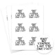 image 1 of Ain't No Teacher Like the One I Got Round Stickers 88mm - Sheet of 6