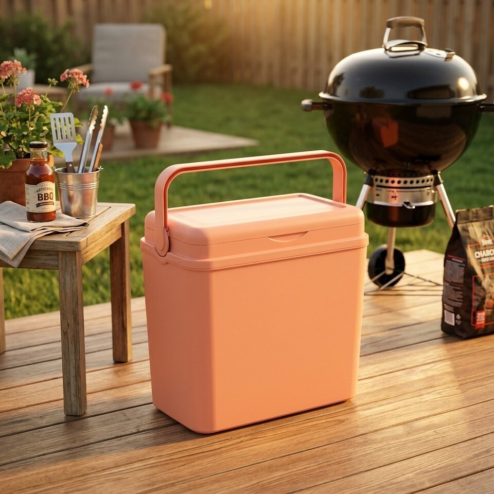 image 1 of Large 24L Pastel Coloured Cooler Box