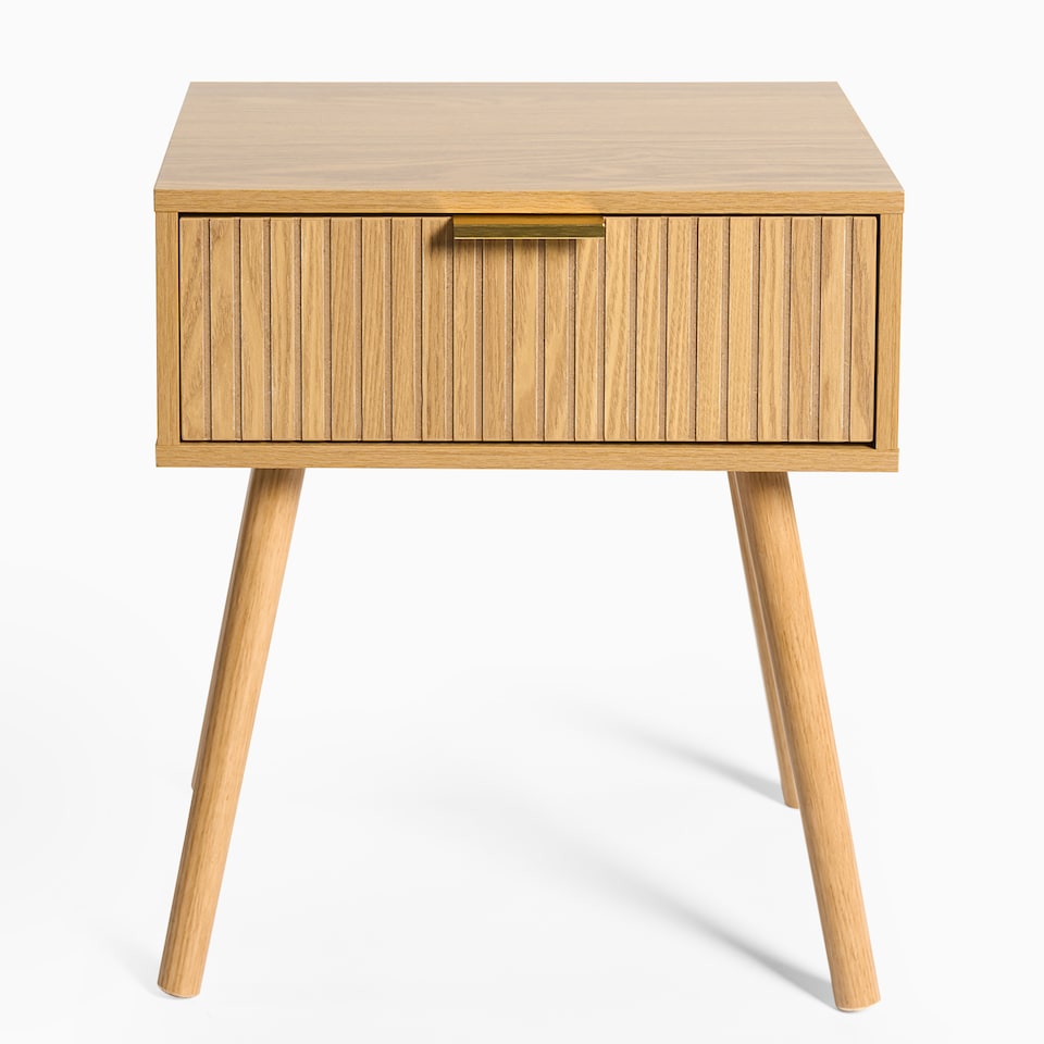 image 1 of OHS Venice Bedside Table 1 Drawer Cabinet Nightstand Storage Unit