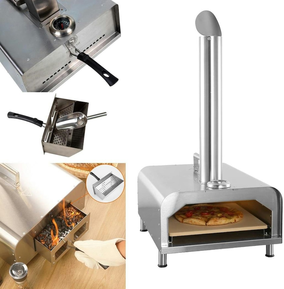 image 1 of Charcoal Pizza Oven Grill