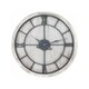 image 1 of Hill Interiors Williston Wall Clock - White/Silver - 90cm x 5cm x 90cm White